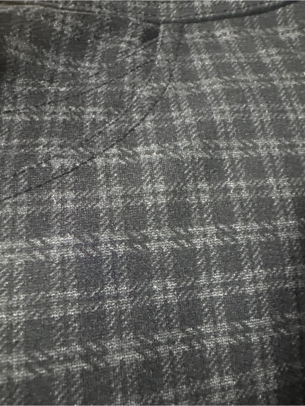 Sanctuary Plaid Skinny Pants Leggings Black Grey Size Small GUC - Picture 8 of 8